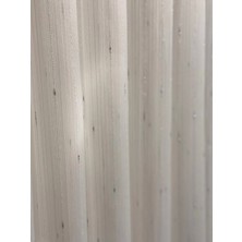 Nivemeshome Gümüş Detaylı Simli  1/3 Sık Pileli Tül Perde Apm