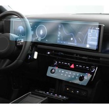 Hyundai Tucson 12.3 Inç Navigasyon ve Klima Uyumlu Nano Ekran Koruyucu 2 Li Set