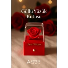 Güllü Yüzük Kutusu – Şık ve Zarif Takı Kutusu