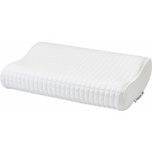 IKEA Rosenskarm Ergonomik Yastık Beyaz 33X50 cm Yan Sırt Üstü Uyuyanlar Için Hafızalı Visco Konforlu Uyku Desteği