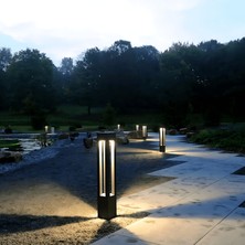 Mavora 60 cm Yürüyüş Yolu  Bahçe Aydınlatması | Modern Bollard Aydınlatma | Antrasit