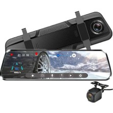 RV-900F Araç Içi Dikiz Ayna Geri Kamera Dvr Araç Kamera Seti