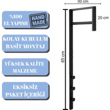 Metal Dekoratif Demir Duvar Askısı Metal Askılık Elbise Askısı Portmanto - Modern Design