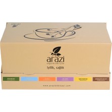 Arazi Organik Bitki Çayı Karışık Kraft Kutu
