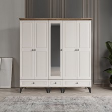 Beenal Nisa 5 Kapaklı Gardırop Dolap 200cm