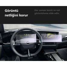 Opel Astra Elegance & Gs Ekran Koruyucu Multimedya Gösterge ve Dijital Gösterge 2'li Set