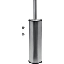 Std Tuvalet Fırçalık, Duvardan, (AK)H25, 304K - Mat Paslanmaz Çelik