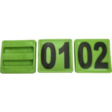 200 Adet Yeşil Büyükbaş ve Küçükbaş Kemer Numaratörü