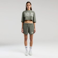 Everlast Authentic Boxing Wmn Haki Kadın Crop Tişört
