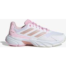 Adidas Courtjam Control 3 Kadın Beyaz Tenis Ayakkabısı.-