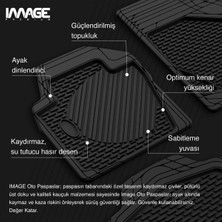 7 mm Volkswagen Jetta Sedan 2014 ile Uyumlu 5d Havuzlu Üniversal Paspas Siyah