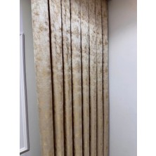 Nivemeshome Istanbul V-401 Gold 1/3 Sık Pileli Fon Perde Apm