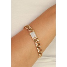 Taşlı Gurmet Altın Bileklik CGKBLK0334