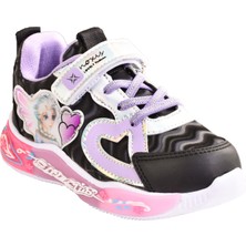 Kız Çocuk Siyah & Pembe Işıklı Spor Ayakkabı Sneakers