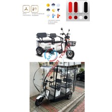 Motor Tente Market Stmax Elit 960 - 3 Tekerli Motor Brandası - Siyah Renk