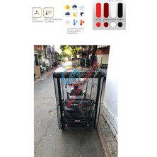 Motor Tente Market Stmax Elit 960 - 3 Tekerli Motor Brandası - Siyah Renk