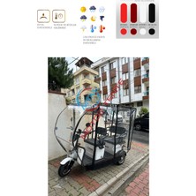 Motor Tente Market Stmax Elit 960 - 3 Tekerli Motor Brandası - Siyah Renk
