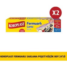 Koroplast Fermuarlı Saklama Poşeti Küçük Boy  12'li  x 2 Ad