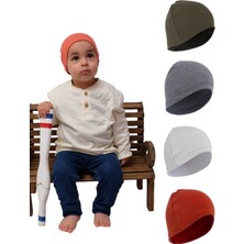 Bebek & Çocuk Pamuk Bere 4'lü Set Yumuşak ve Hassas %100 Pamuk