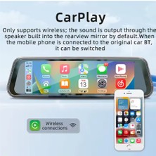 RV-İ990 Dikiz Ayna Kablosuz Carplay/android Auto Dvr Multimedya ve Araç Kamera Sistemi