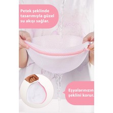 Tois Baby Sütyen Yıkama Filesi 2 Adet Fermuarlı Kumaş Sütyen Koruyucu Yıkama Aparatı