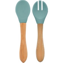 Nessiworld   Mama Kaşığı ve Çatal Seti Aqua Green