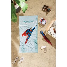 Özdilek Superman Hero Lisanslı Kadife Plaj Havlusu 60X120 cm