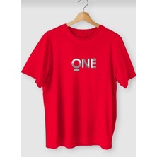 Malkoçbey One Baskılı Oversize Unisex Basic T-Shirt