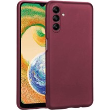 Galaxy A04S Kılıf Kflg Premier Silikon Kapak-Mürdüm