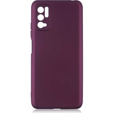 Xiaomi Poco M3 Pro Kılıf Kflg Premier Silikon Kapak-Mürdüm