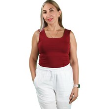 Kadın Kare Yaka Tişört