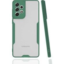 Kılıfolog Galaxy A73 Kılıf Kflg Parfe Kapak-Koyu Yeşil