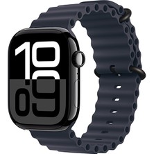 Kılıfolog Watch 10 42MM Uyumlu Kflg Krd-75 Silikon Kordon-Mat Lacivert