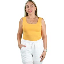 Kadın Kare Yaka Tişört