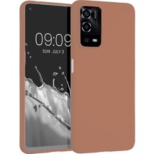 Oppo A55 4g Kılıf Kflg Premier Silikon Kapak-Rose Gold