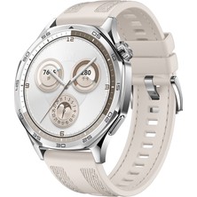 Kılıfolog Huawei Watch Gt 5 Uyumlu Kflg KRD-128 Silikon Kordon-Krem