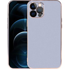 Kılıfolog iPhone 12 Pro Max Kılıf Kflg Viyana Kapak-Mavi Açık