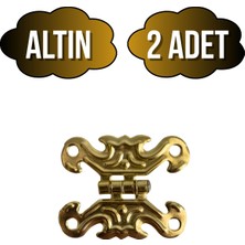 Kelebek Tavla Menteşesi Mobilya Kutu Menteşesi(Altın)(En:3cm Boy:2cm)