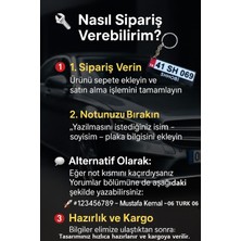 Kişiye Özel Isimli Araba Plakalık Anahtarlık - Hediyelik Kişiye Özel Tasarım