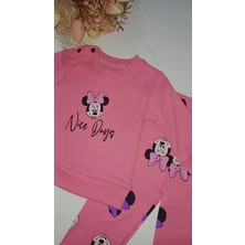 Kız Çocuk 9-24 Ay Minnie Mouse Bisiklet Yaka Kız Takım