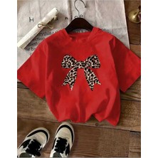 Malkoçbey Panter Kurdela Baskılı Oversize Unisex Basic T-Shirt
