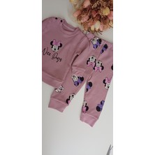Kız Çocuk 9-24 Ay Minnie Mouse Bisiklet Yaka Kız Takım