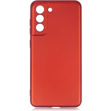 Galaxy S21 Fe Kılıf Kflg Premier Silikon Kapak-Kırmızı
