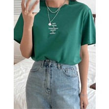 Malkoçbey  The Pover Baskılı Oversize Unisex Basic T-Shirt
