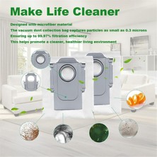Luxuriles Robot, Qrevo Maxv, S8 Max Ultra, Maxv Ultra Robot Süpürge Yedek Parçaları Için 16 Paket Toz Torbası (Yurt Dışından)