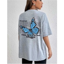 Malkoçbey Baskısız Oversize Unisex Basic T-Shirt