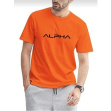 Malkoçbey Alpha Baskılı Oversize Basic T-Shirt