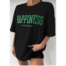 Malkoçbey  Paris Dikey Baskılı Oversize Unisex  Swaetşhirt