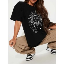 Malkoçbey Gtxr Baskılı O Yaka Oversize Unisex Swetşhirt