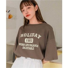 Malkoçbey  The Pover Baskılı Oversize Unisex Basic T-Shirt